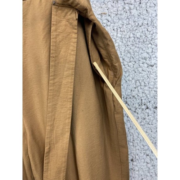 Leith brown pants with pockets belted  zipper side close women's size XL - Picture 8 of 11